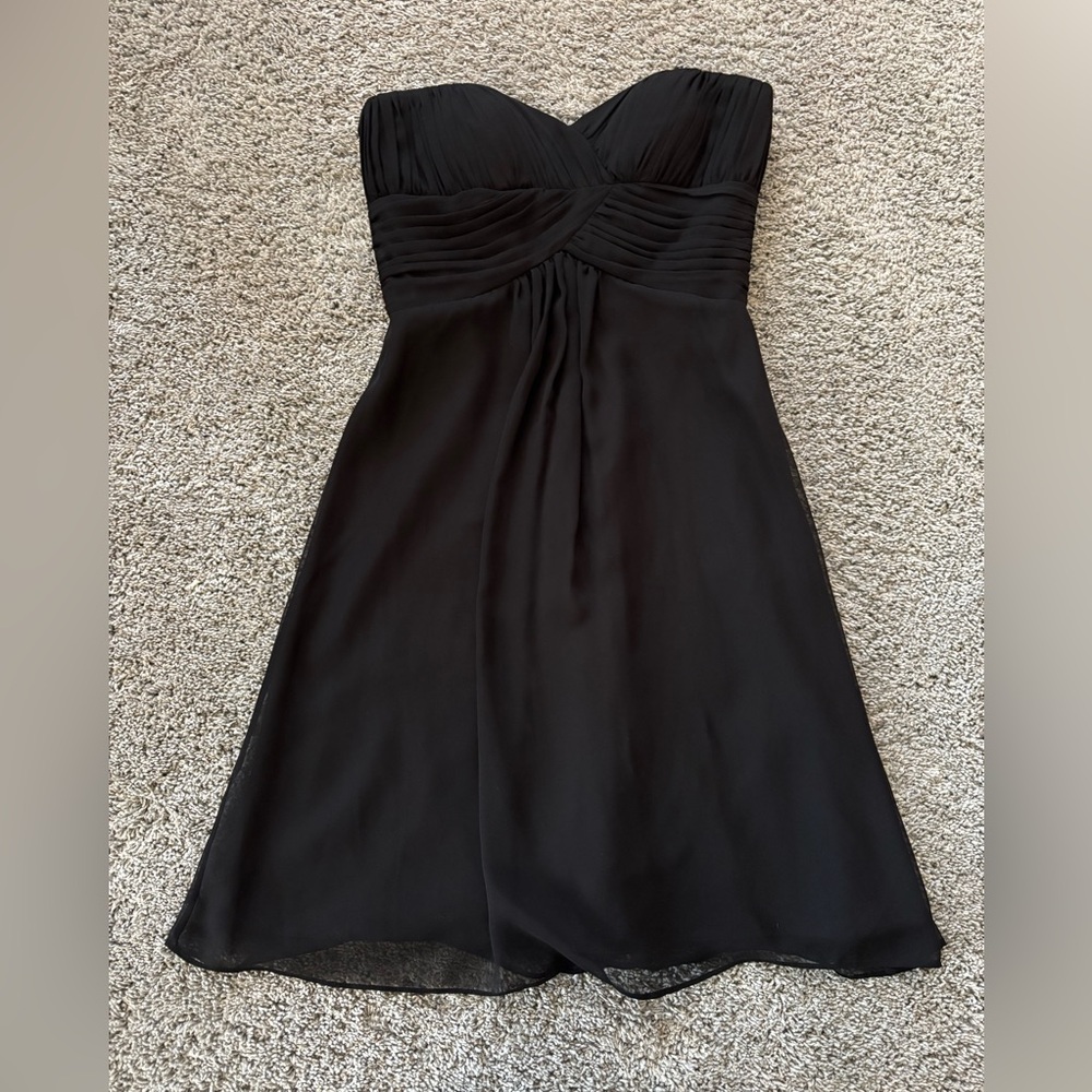 White House Black Market Women’s Strapless Black Dress